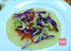 彩椒双色甘蓝卷饼的做法图解18