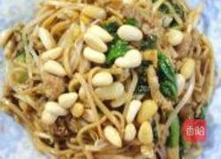 豆丹松子酱香炒面的做法图解9