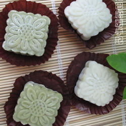 抹茶双色冰皮月饼的做法[图]