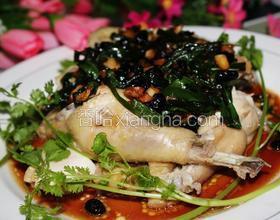 蒜蓉豆豉白切雞