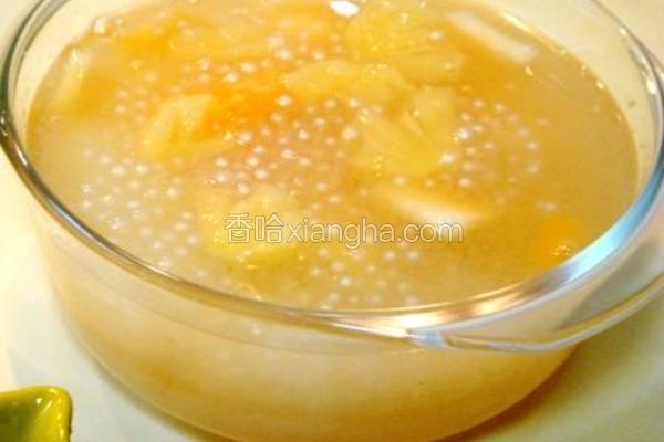 冰镇水果甘露粥