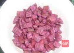 紫薯牛奶麦片的做法图解2