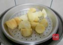 荷叶地瓜饼的做法图解3