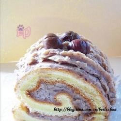 奶油栗子蛋糕卷的做法[图]