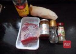 沙茶牛肉卷的做法图解1