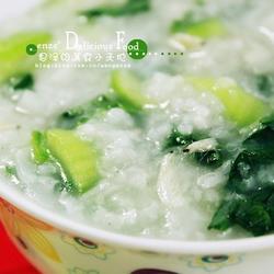 虾米青菜粥的做法[图]