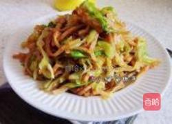 包菜炒饼丝的做法图解9