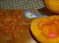 南瓜香肠饭的做法图解2