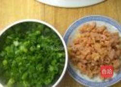 葱香火腿双味花卷的做法图解4