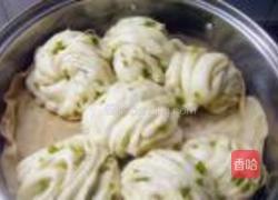葱香火腿双味花卷的做法图解12