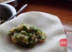 鲜肉荠菜大馄饨的做法图解2