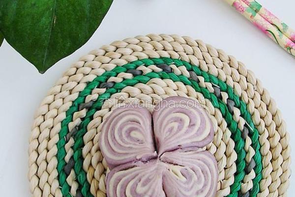 紫薯蝴蝶双色卷