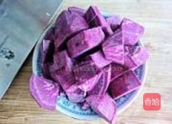 米香紫薯豆浆的做法图解3