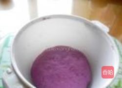紫薯花包的做法图解3