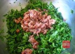荠菜猪肉合子的做法图解3