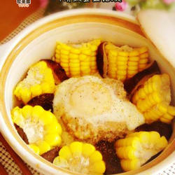 肉饼蒸蛋金银饭的做法[图]