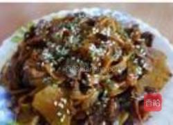 鸡胗炒河粉的做法图解14