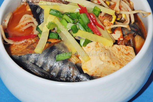 韩式辣白菜鲭鱼汤