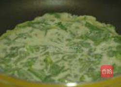 茼蒿鸡蛋煎饼的做法图解4