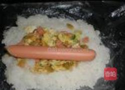 榨菜火腿糯米卷的做法图解14