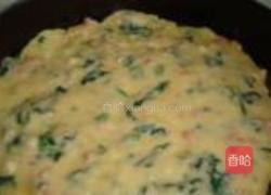 菠菜鸡蛋饼的做法图解7
