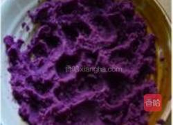 奶香紫薯馒头的做法图解2