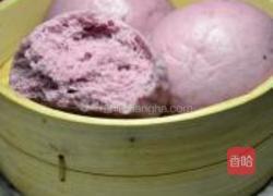 奶香紫薯馒头的做法图解9