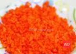 胡萝卜青菜肉蛋炒饭的做法图解3