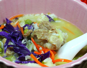 三蔬排骨豆汤饭[图]