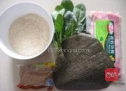 香煎菠菜饭团的做法图解1