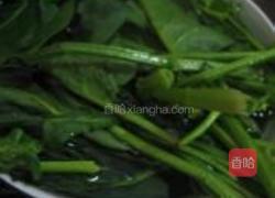 香煎菠菜饭团的做法图解3