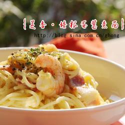 芝香培根蛋酱意面的做法[图]