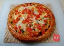 烤鸡焗饭披萨的做法图解20