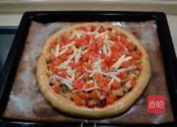 烤鸡焗饭披萨的做法图解18