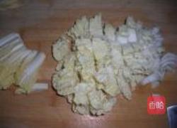 娃娃菜牛肉丸方便面的做法图解3