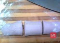 桑葚玫瑰馒头的做法图解7