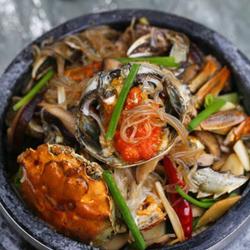 石锅粉丝螃蟹煲的做法[图]