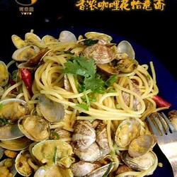 香叶咖哩花蛤意面的做法[图]