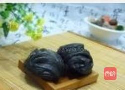 紫米黑花卷的做法图解12