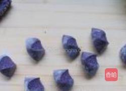 黑米豆沙菊花包的做法图解5