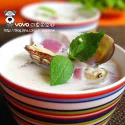 白酒蛤蜊奶油浓汤的做法[图]