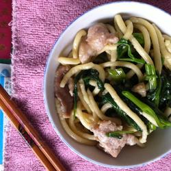 通菜炒面的做法[图]