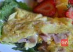 火腿奶酪煎蛋卷的做法图解7