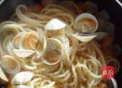 南瓜蛤蜊意面的做法图解10