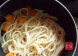 南瓜蛤蜊意面的做法图解8