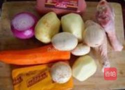 咖喱鸡蘑菇意面的做法图解1