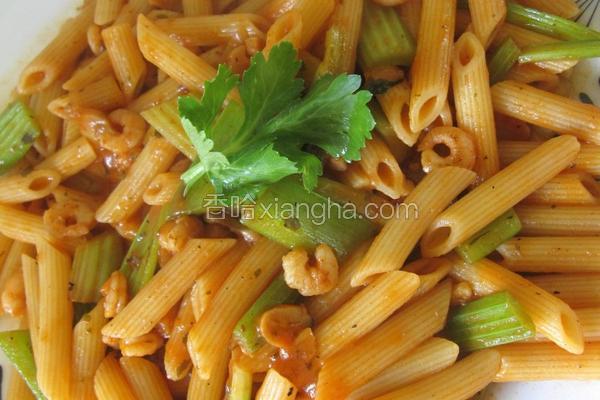 茄汁虾仁意面