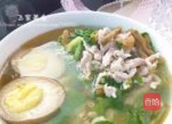 青菜肉丝小煮面的做法图解8