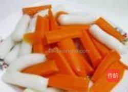 茄汁儿年糕的做法图解4