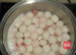 玫瑰酒酿元子汤的做法图解10